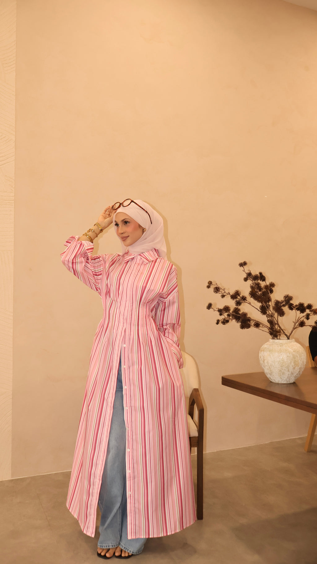 Mei Dress in Fuchsia Rose