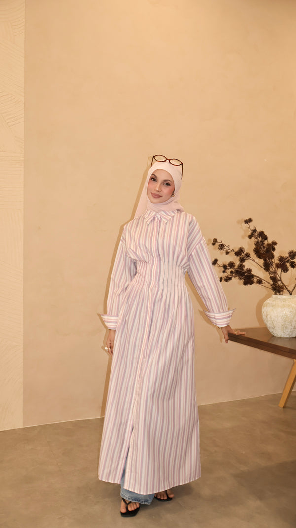 Mei Dress in Lavender Lace