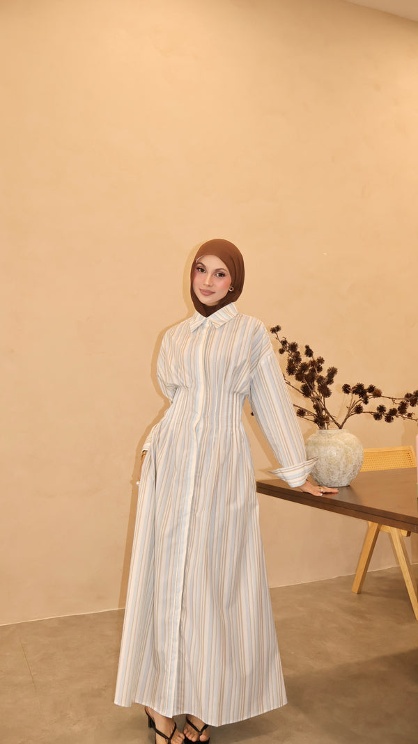 Mei Dress in Whimsy Blue