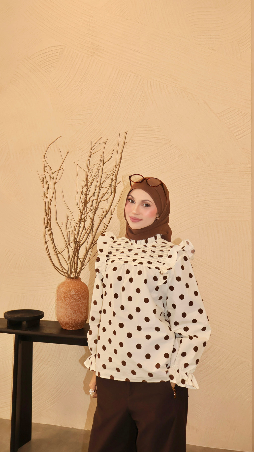 Polka Dot Top - Chocolate Chip