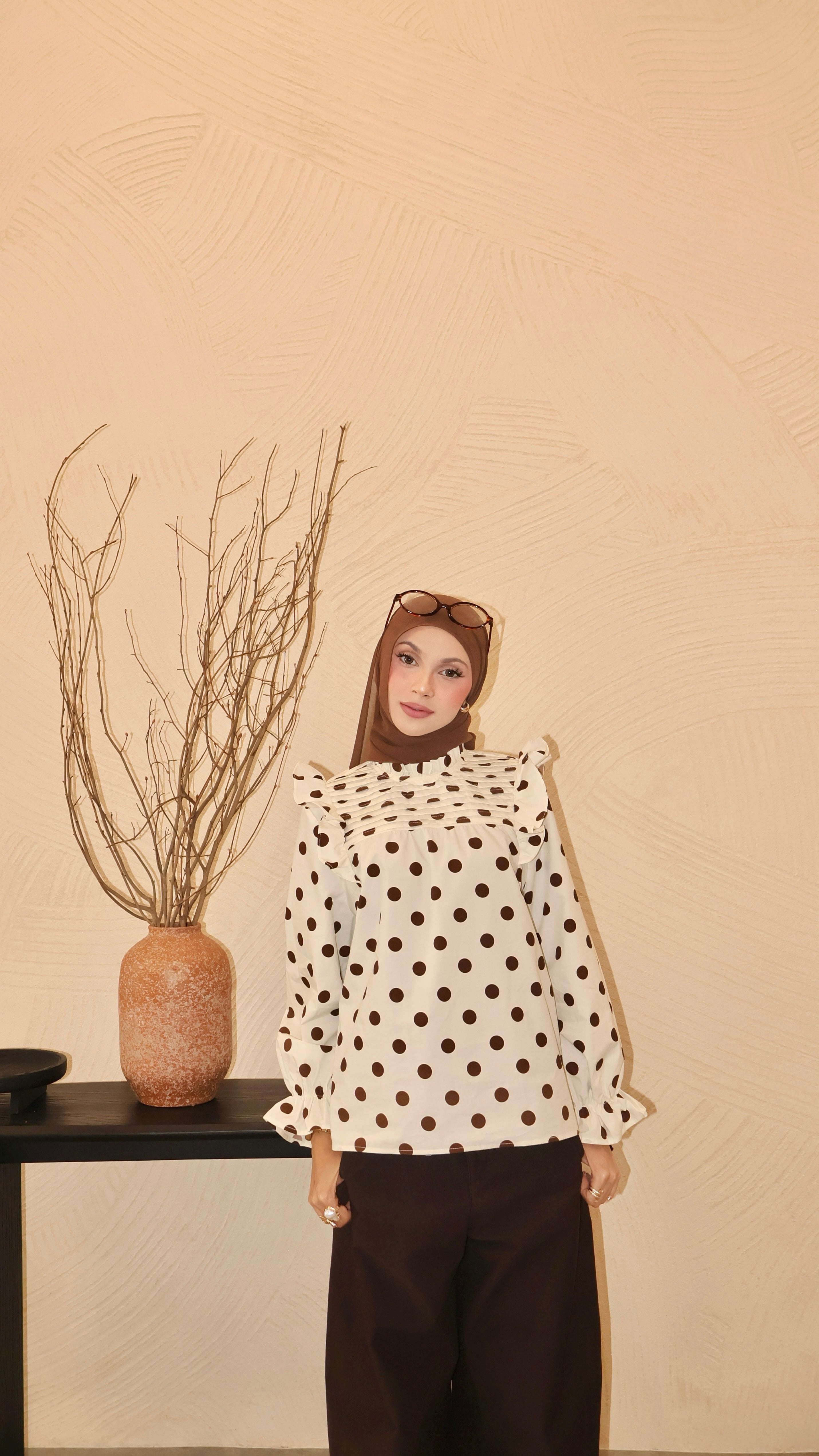 Polka Dot Top - Chocolate Chip