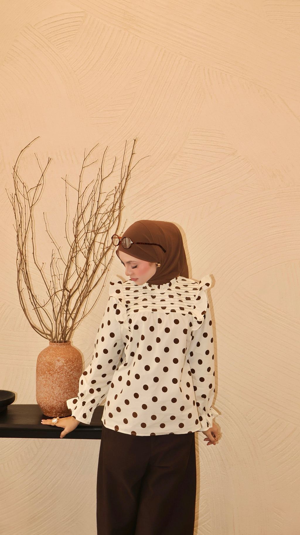Polka Dot Top - Chocolate Chip