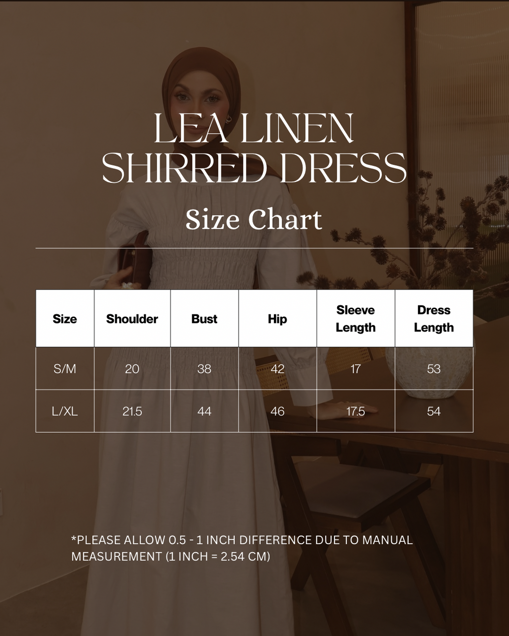 Lea Linen Shirred Dress in Olive Coco