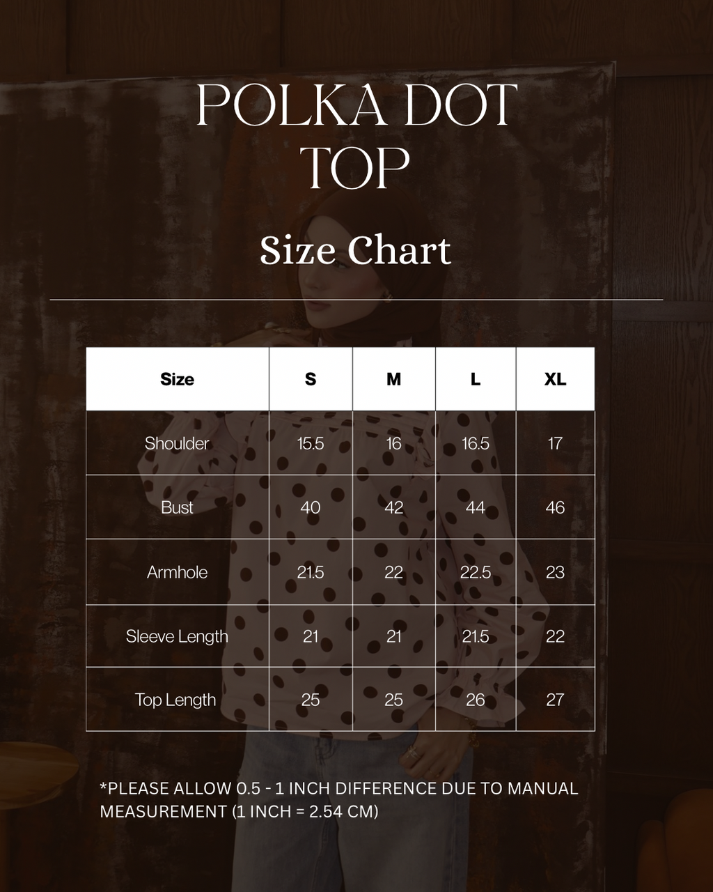 Polka Dot Top - Chocolate Chip