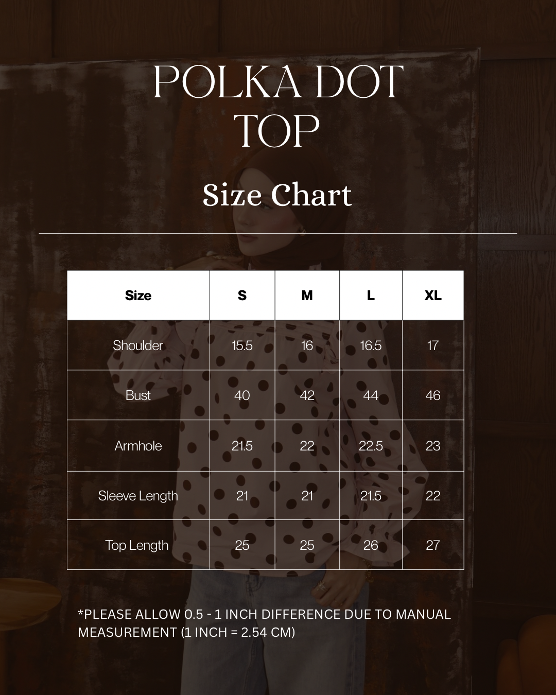 Polka Dot Top - Chocolate Chip